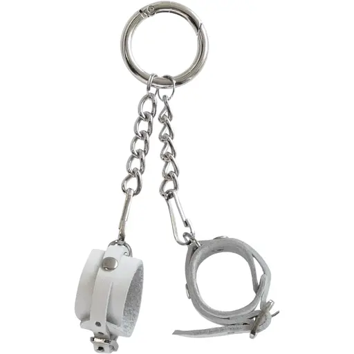 Брелок Feral Feelings Наручники з пряжкою Білий