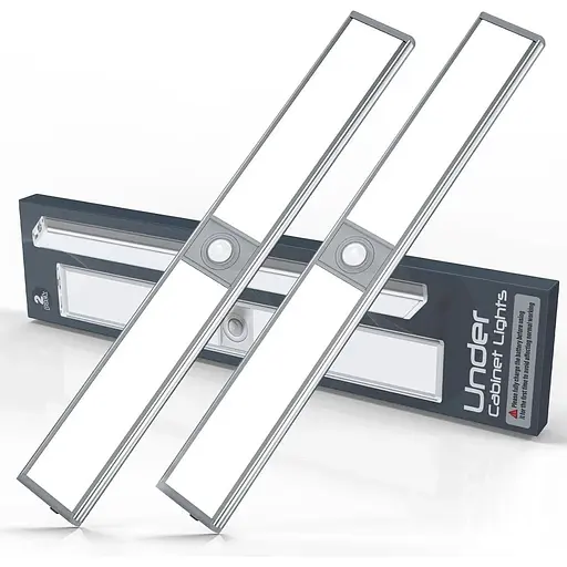 Світлодіодні лампи з датчиком руху KTEBO 2 шт. для шафи, підлоги, кухонного освітлення