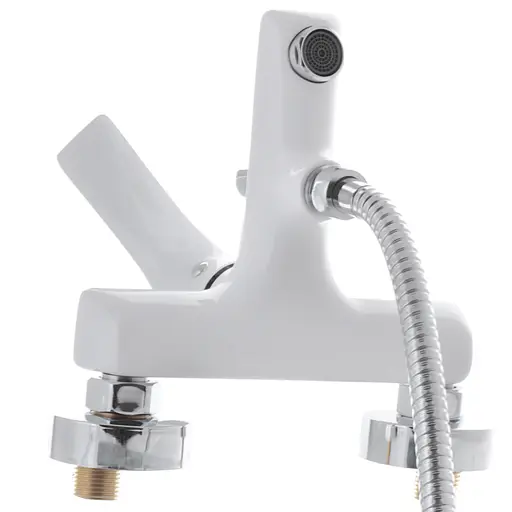 Смеситель для ванны с коротким изливом Mixxus Premium Eva 009 Euro white MI5811 Белый матовый - фото 4