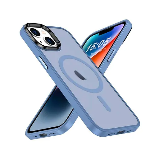 Чехол для мобильного телефона 2E Basic Apple iPhone 15 Plus Soft Touch MagSafe Cover Light Blue (2E-IPH-15PRM-OCLS-BL)