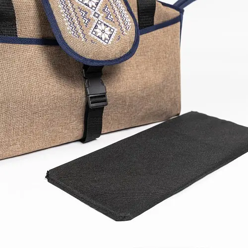 Сумка-переноска Pet Fashion Linen для собак бежева 38х32х22 см - фото 7