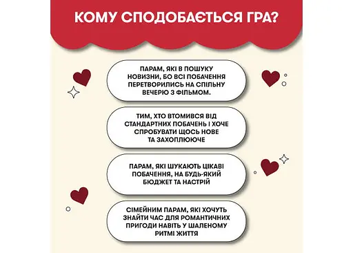 Настольная игра Оrner 100 невероятных свиданий (укр.) (orner-2865) - фото 8