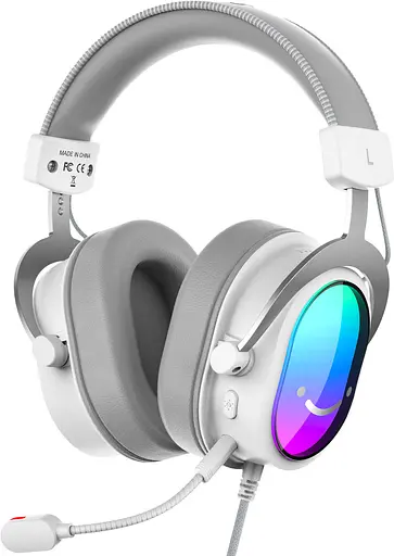 Наушники Fifine H16W 7.1 RGB белый (H16W) - фото 2