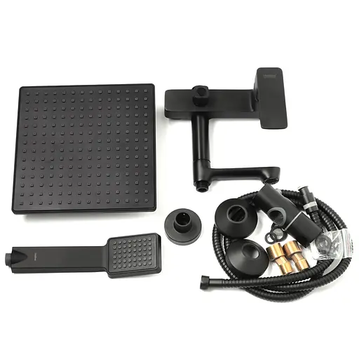 Душова система Haiba Kubus 003-J Black HB3941, Чорний матовий - фото 2