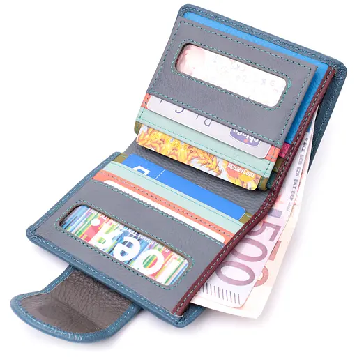 Кожаный женский кошелек ST Leather 10х11.3х1.5 см acs0028369 - фото 5