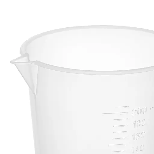 Стакан мірний пластмасовий прозорий з ручкою для харчових продуктів 200 мл, Господар Прозорий 87921 - фото 4