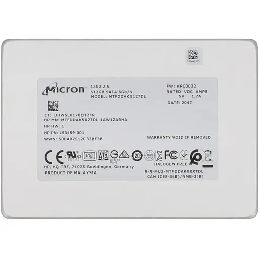 Накопичувач SSD Micron 2.5 512GB (MTFDDAK512TDL) Б/В - фото 1