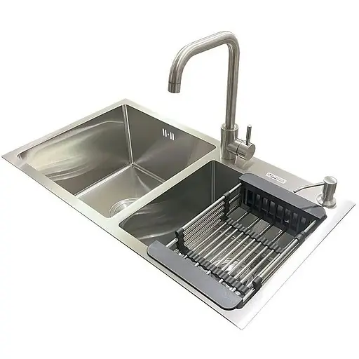 Комплект мийка + змішувач Romzha Arta U-730SDN (B) - фото 1