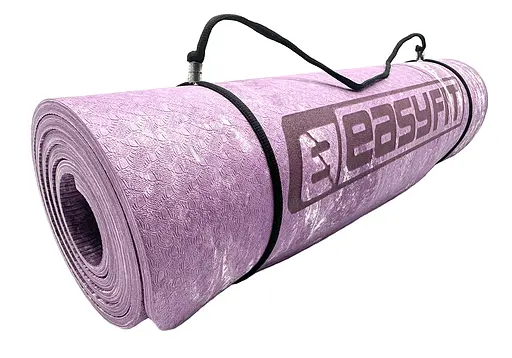 Коврик для йоги и фитнеса EasyFit PER Premium Mat 8 мм Фиолетовый (EF-1930-1-V) - фото 2