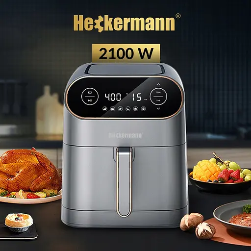 Аэрогриль Аэрофритюрница Heckermann AF06 7л 2100W - фото 2