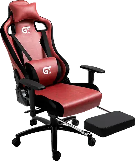 Геймерское кресло GT Racer черное с красным (X-5107 Black/Coral) - фото 10