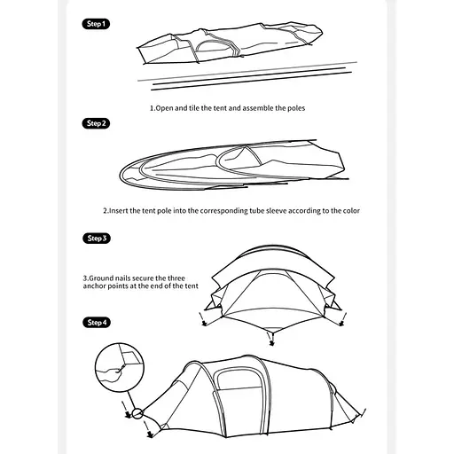 Намет Naturehike Opalus UL CNK2450WS036 двомісний темно-зелений - фото 6