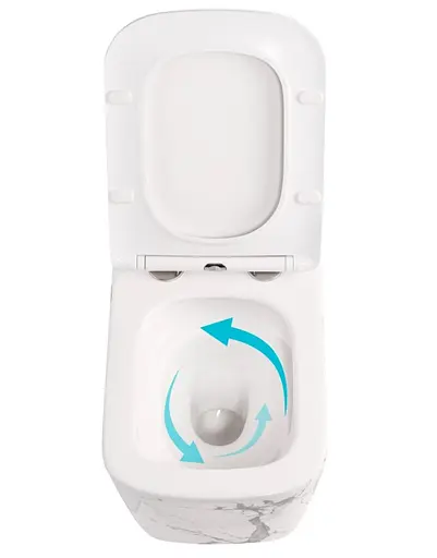 Унитаз подвесной Qtap Tern Ultra Quiet, с сиденьем Slim Duroplast/Soft-close/Quick relase QT17332303ASMR - фото 5