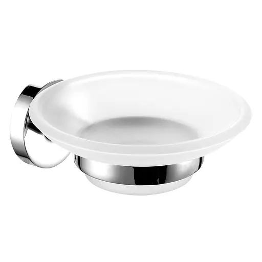 Мыльница Volle Ronda пластик/дерево хром 2535.210101, Хром - фото 1