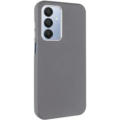 Чехол Epik кожаный Leather Case Metal Buttons для Samsung Galaxy A15 4G/5G/M15 5G Titanium Gray - фото 1