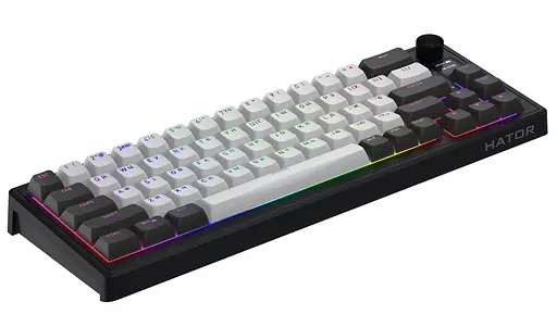 Клавіатура HATOR Skyfall 65 PRO Wireless Silent Switches Grey Black (HTK4160UA) - фото 4