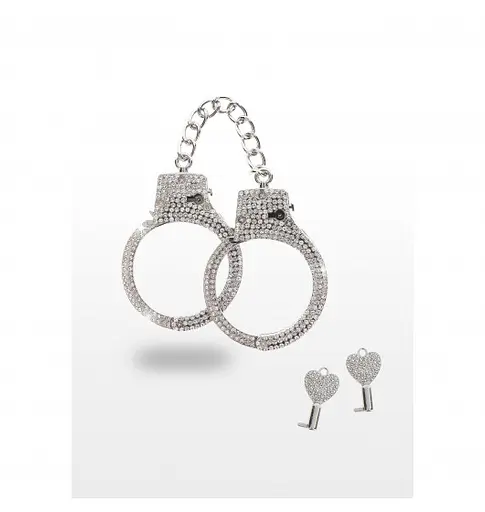 Наручники Taboom Diamond Wrist 65 см сріблястий - фото 2