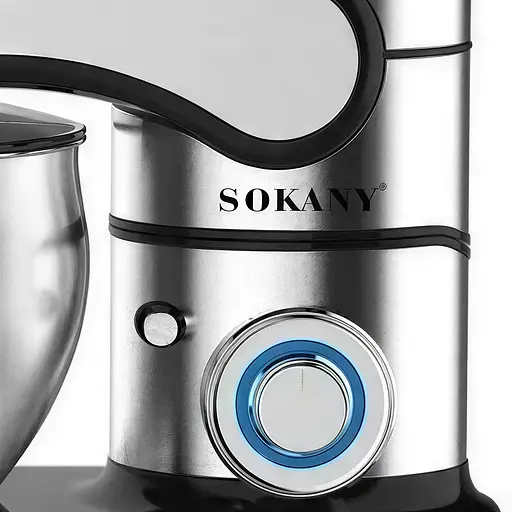 Планетарний міксер Sokany SK-05015 2000 Вт із чашею 8.5 л 6 режимів швидкості професійний тістоміс кухонний - фото 3