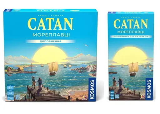 Настольная игра Rozum Набор дополнений к игре Катан: Мореплаватели + Мореплаватели. Дополнение для 5-6 игроков (укр.) (R102UA+1)