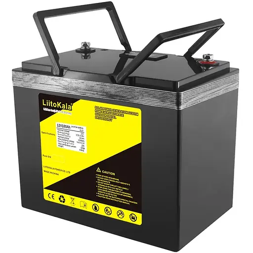 Акумуляторна батарея LiitoKala LiFePO4 12V100Ah, LCD