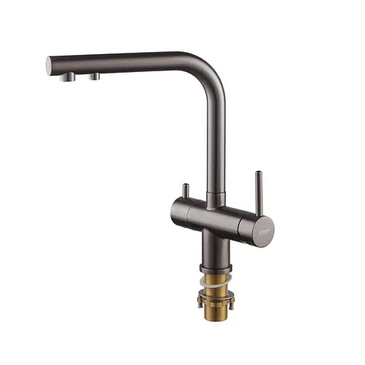 Змішувач для кухні на дві води Koer KB-72001-07 KR3393 Графит - фото 3