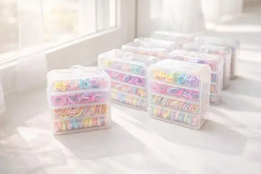 Різнобарвні еластичні гумки та затискачі - фото 1