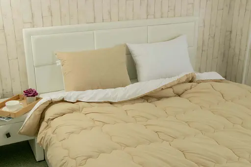 Подушка Руно 50х70 силиконовая стеганная "Бежевая" К_310.52С_Бежевый - фото 2