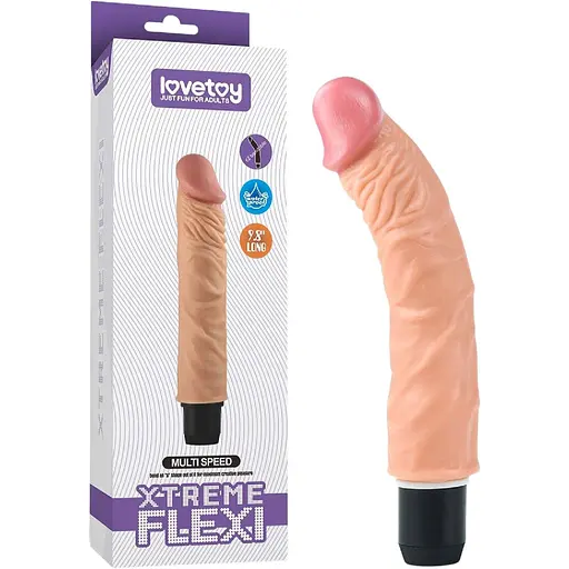Реалістичний вібратор Lovetoy Reel Feel Flexi 23.5 см тілесний