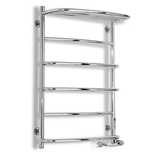 Электрический полотенцесушитель Laris Еврофлеш П6 500x800 с полкой Е правый S 73207611, Хром, Правое, Электронный - фото 1