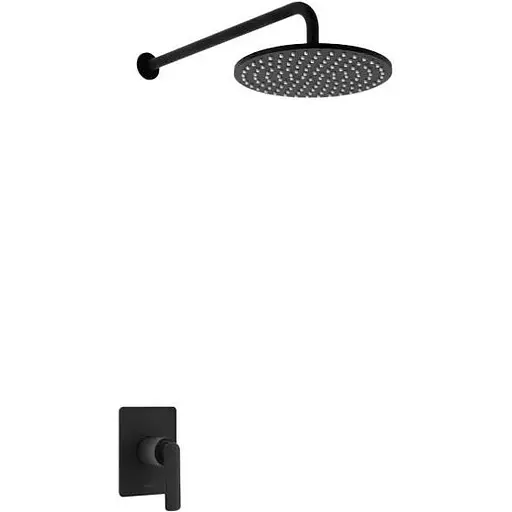 Душевая система Kohlman Experience 25 black + BOX скрытого монтажа QW220EBR25, Черный матовый - фото 1