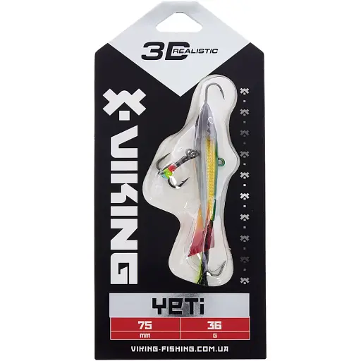 Балансир Viking Fishing Yeti Ice Jig 75mm 36.0g #2 Green Glam - фото 2