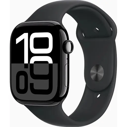 Смарт-годинник Apple Watch Series 10 GPS 46mm Jet Black Alu. Case w. Black Sport Band - M/L (MWWQ3)