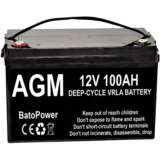 Аккумуляторная батарея BatoPower AGM 12V 100 Ah VRLA