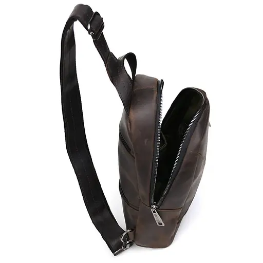 Рюкзак слинг кожаный с карманами TARWA 29х17х8 см sum0028240 - фото 2
