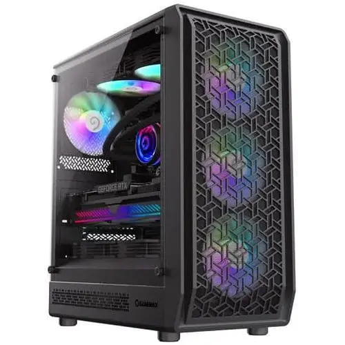Корпус GameMax Forge MB, чорний, без БЖ, Midi Tower, Micro ATX / Mini ITX, Type-C / USB 3.0 / USB 2.0, макс. CPU - 155 мм / VGA - - фото 1