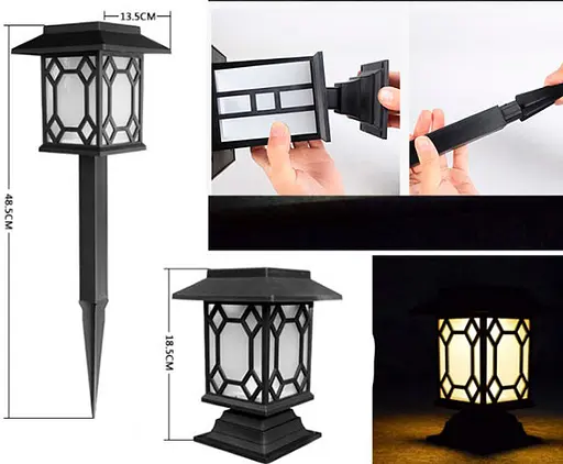 Вуличні садові сонячні світильники Solar Pathway Light 2 шт. на сонячних батареях підсвічування газону - фото 8