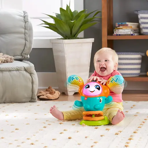 Интерактивная игрушка Fisher-Price Ди-Джей Стрибунец с технологией Smart Stages многоязычный (JLH74) - фото 5