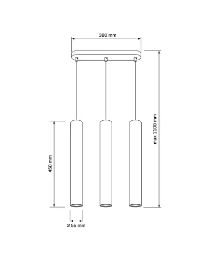 Подвесной светильник, люстра над столом, барной стойкой Goldlux 326157 Lungomare GU10 3x10W IP20 Медный - фото 2