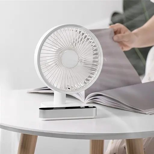 Вентилятор настольный беспроводной GXQC F702 белый - фото 4