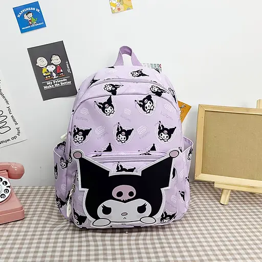 Рюкзак дитячий із тканини Зайчик Kuromi, 29x24x10 см, 1810-1 - фото 2