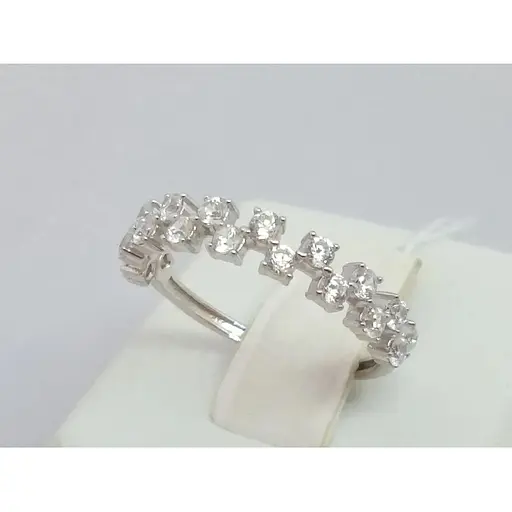 Золоте кільце Favoritum з фіанітами. 111884 17 - фото 2