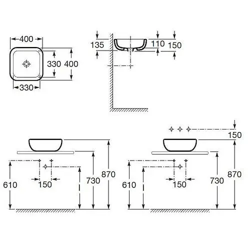 Умивальник Roca New-York A32765U00U, Білий - фото 2