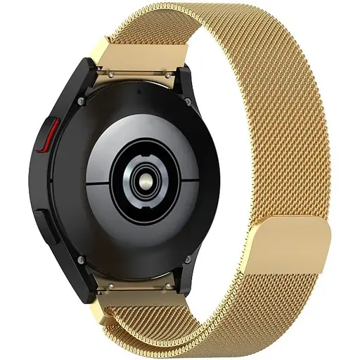 Ремешок DK CDK Metal Ring Milanese Loop Magnetic 20mm для Samsung Watch4 (R870 / R875) 44mm (013591) (gold) - фото 3