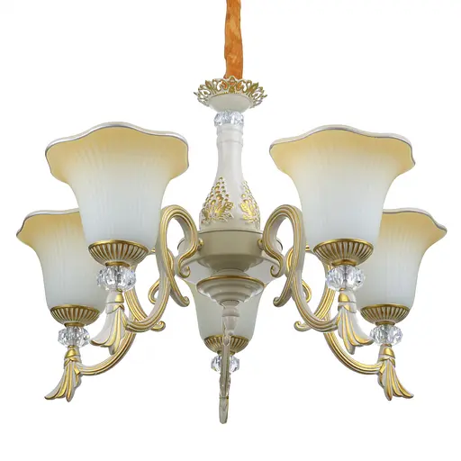 Люстра підвісна Brille прованс E27 60W WH (BKL-685S/5) - фото 2