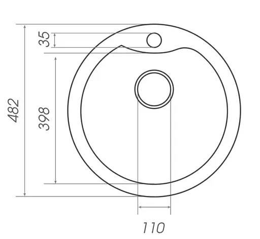 Кухонна мийка Platinum 480 TURAS (SP000025041) - фото 5