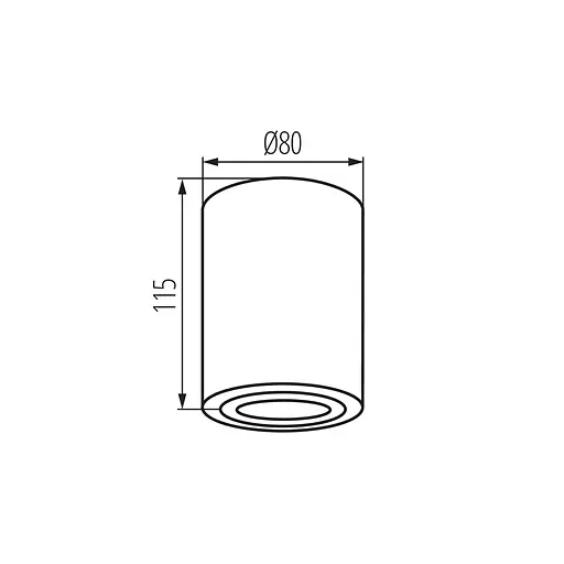 Cвітильник стельовий декоративний Kanlux BORD XS DLP-50-W (25479) - фото 2