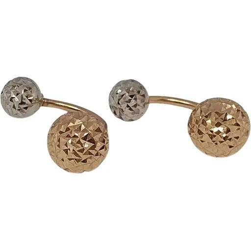 Золоті сережки Favoritum з алмазною гранню. 220336_7_А_КБ