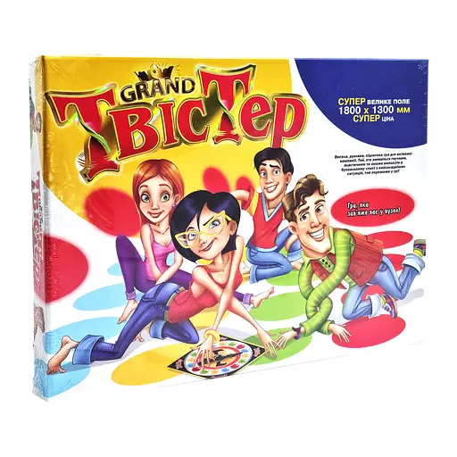 Гра для компанії "Mega Твістер" Danko Toys SPG55-2 ігрове поле 112х180 см - фото 1
