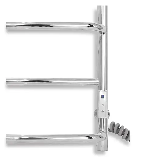 Электрический полотенцесушитель Laris Еврофлеш П6 500x800 с полкой Е правый S 73207611, Хром, Правое, Электронный - фото 6