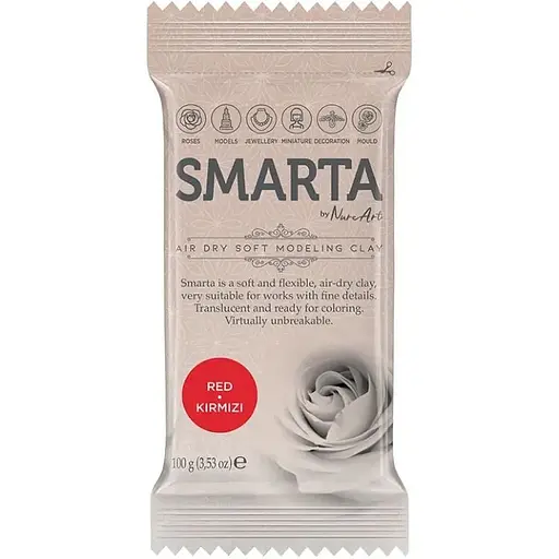 Пластика самозастигаюча Smarta Червона 100 г - фото 1